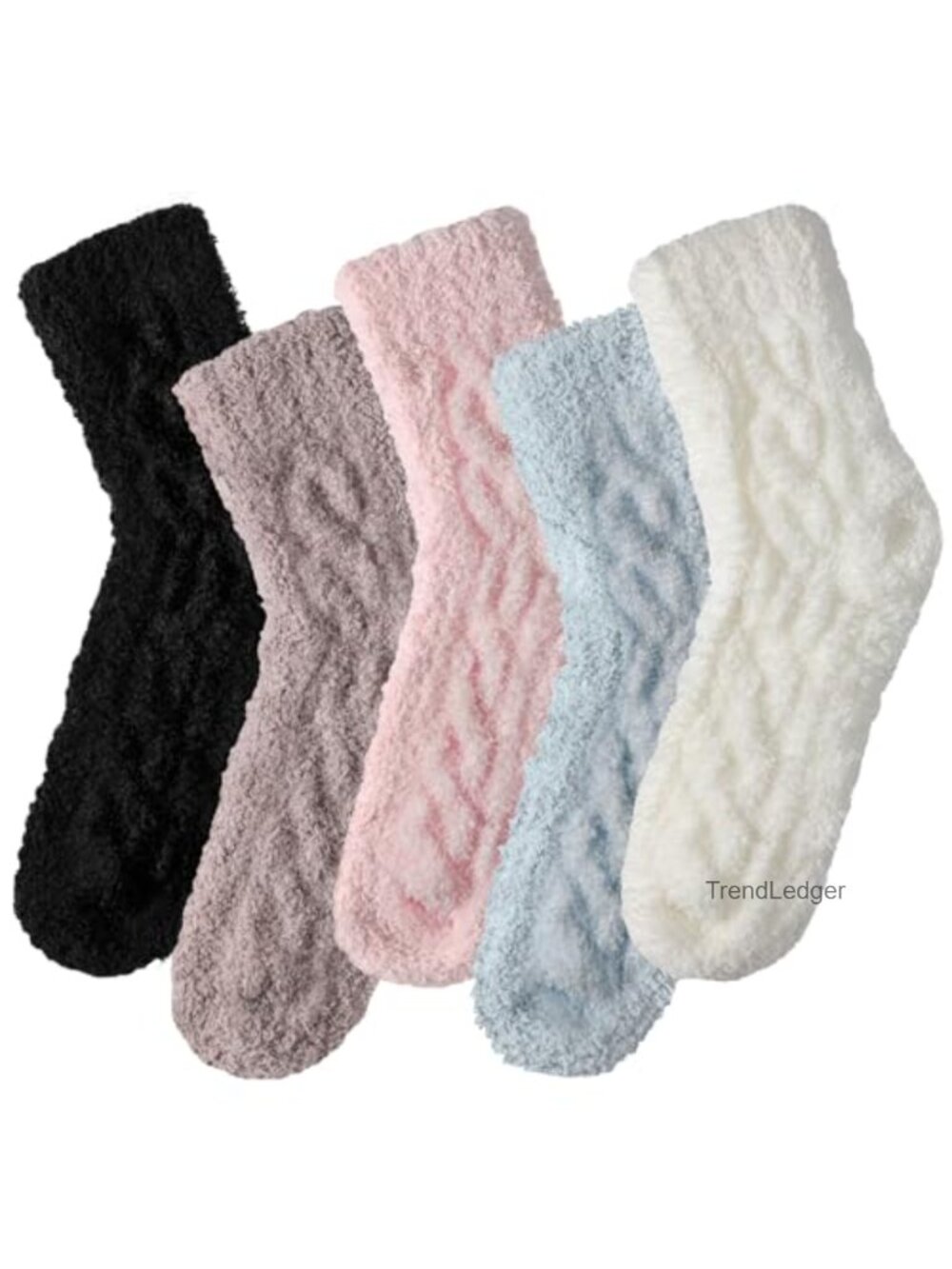 Fuzzy Socks Women Fluffy Cozy Sleeping Slipper Socks Polyester Spandex